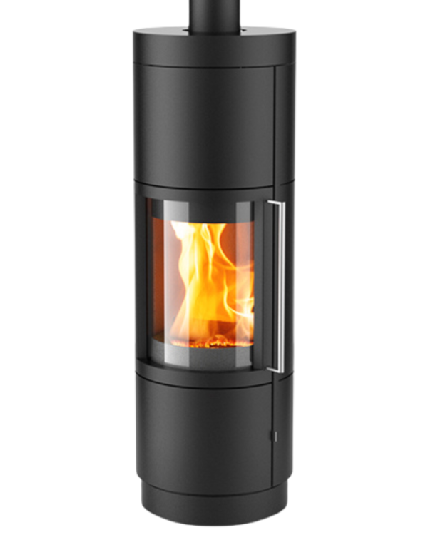 sila plus black wood-burning stove